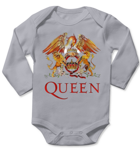 Rock Band Freddie Mercury Brian May Long Sleeve Baby One-Piece