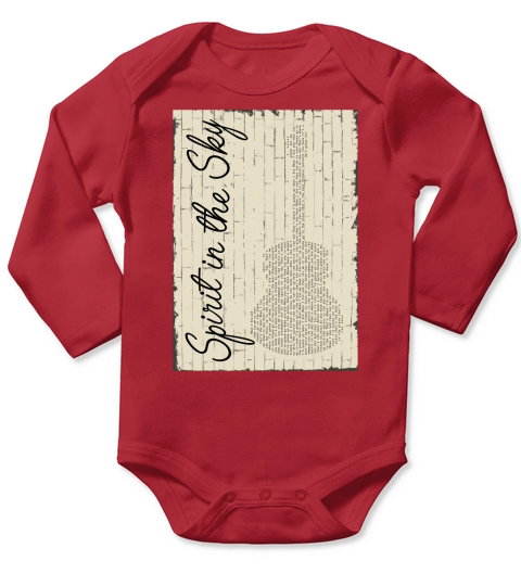 Spirit in the Sky Guitar Long Sleeve Baby One-Piece