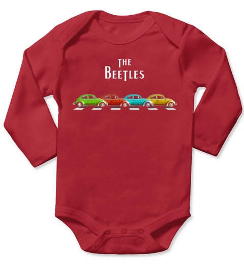 The Beetles Long Sleeve Baby One-Piece