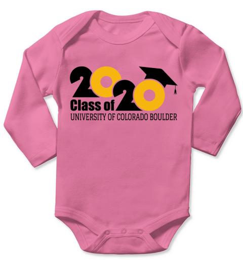University of Colorado Boulder Class of Graduation 2020 Long Sleeve Baby One-Piece