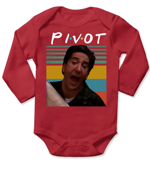 Vintage Ross Geller Pivot shirt Long Sleeve Baby One-Piece