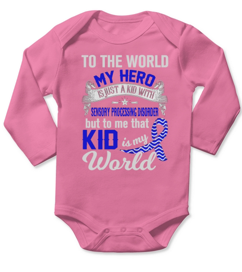 World1  Sensory Processing Disorder Long Sleeve Baby One-Piece