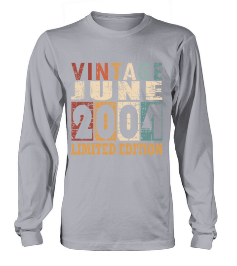 2004 vintage born in June gift Long sleeved Unisex