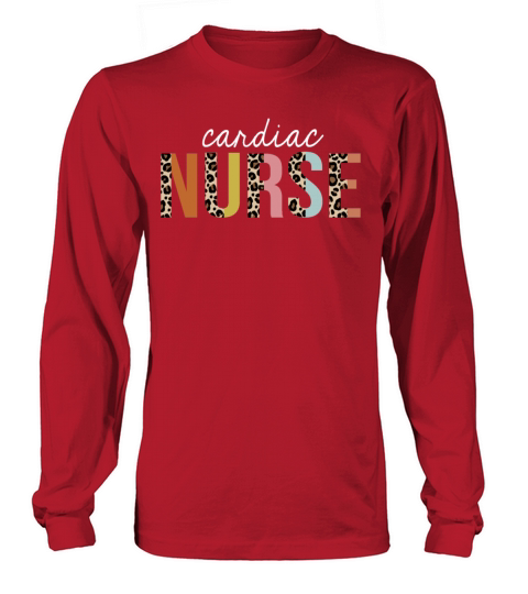 Cardiac Nurse Colorful Leopard Print Funny Long sleeved Unisex