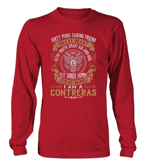 CONTRERAS Last Name, Surname Tshirt Long sleeved Unisex