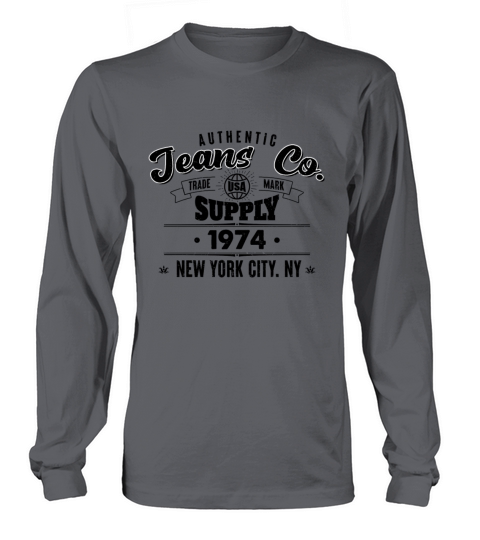 New York City Born In 1974 Vintage Birthday Long sleeved Unisex