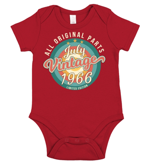 1966 July Limited Edition Short Sleeve Baby One-Piece