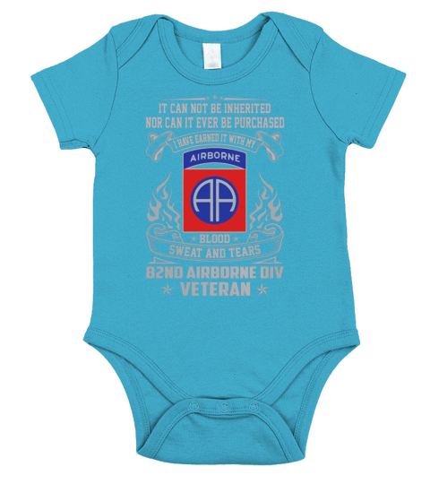 82nd Airborne Division Veteran Tshirt Short Sleeve Baby One-Piece