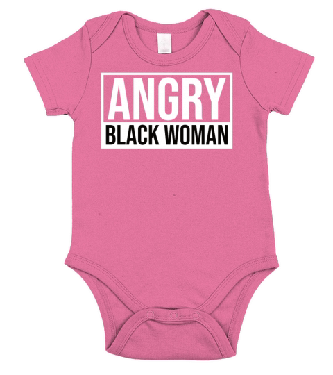 Angry Black Woman Short Sleeve Baby One-Piece