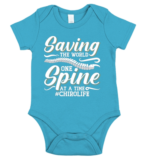 Chiropractic Saving The World Spine Chiropractor Short Sleeve Baby One-Piece