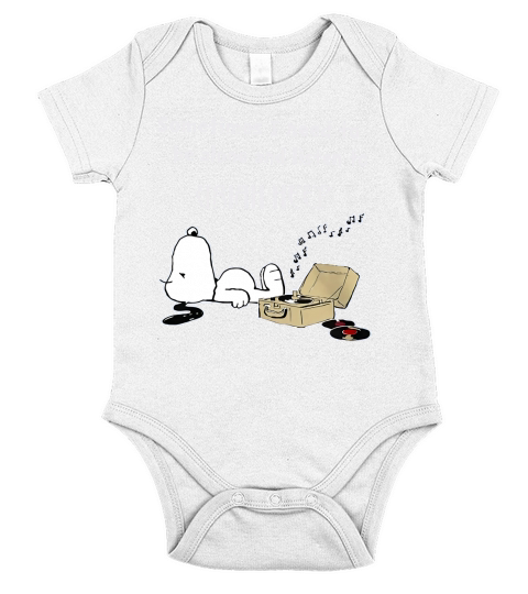 Dog listen Uriah Heep T-Shirt Short Sleeve Baby One-Piece