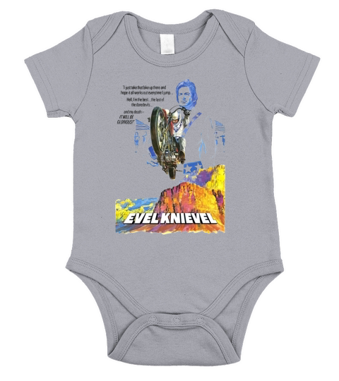 EVEL KNIEVEL 1971 Short Sleeve Baby One-Piece