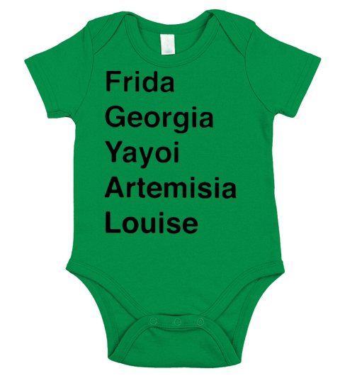 frida georgia yayoi shirt Short Sleeve Baby One-Piece