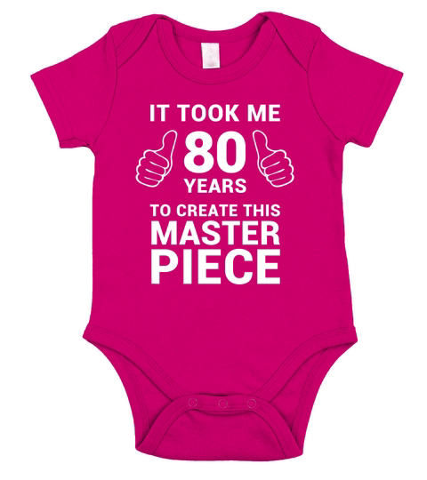 Funny 80 Years Old Joke Short Sleeve Baby One-Piece