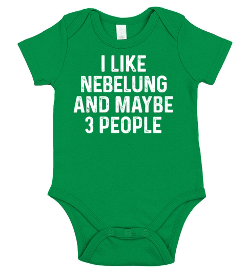 I Like Nebelung And Maybe 3 People Funny Cat Short Sleeve Baby One-Piece