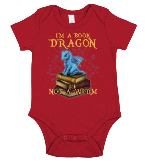I’M A Book Dragon – Bookworm Gifts – Bookish Reader shirt Short Sleeve Baby One-Piece