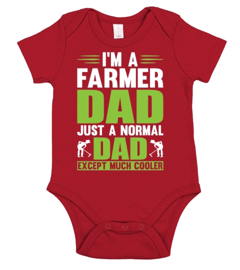 I m A Farmer Dad Just A Normal Dad Except Much Short Sleeve Baby One-Piece