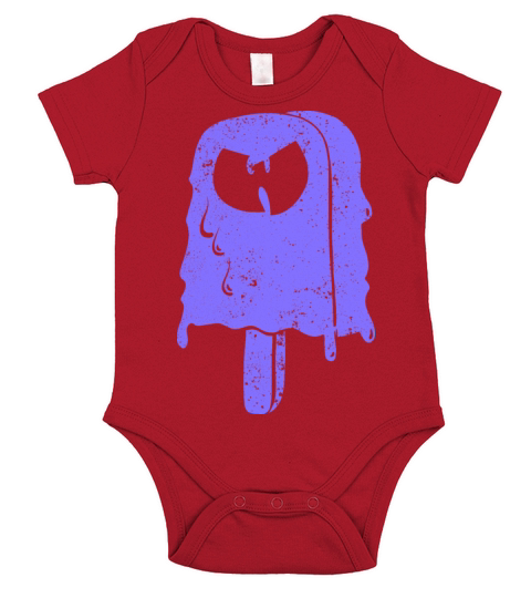 icecream wutang neon purple Short Sleeve Baby One-Piece