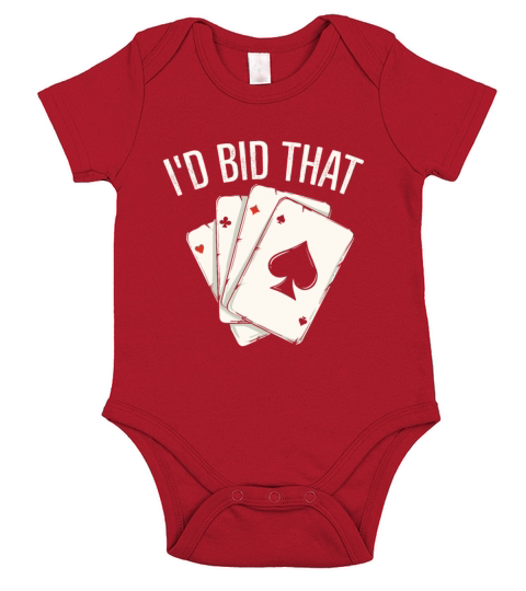 Id bid that Quote for a Bridge Player Short Sleeve Baby One-Piece