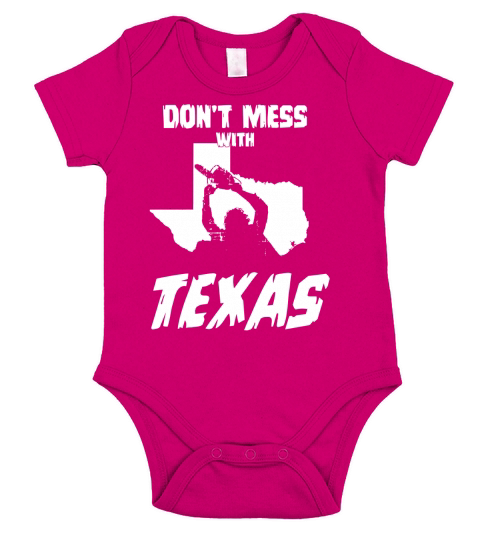 LEATHERFACE DONT MESS WITH TEXAS Short Sleeve Baby One-Piece