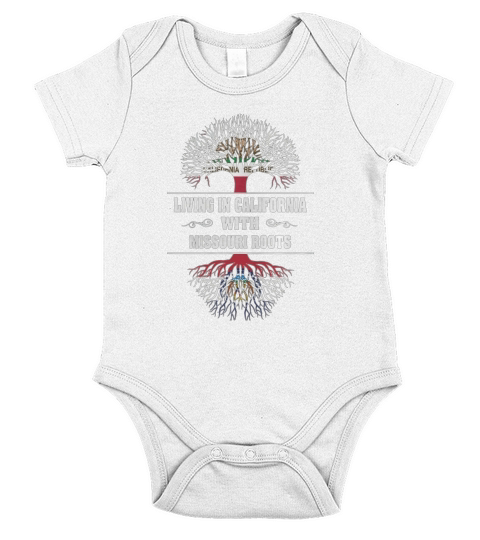 LIVING IN CALIFORNIA WITH MISSOURI ROOTS Short Sleeve Baby One-Piece