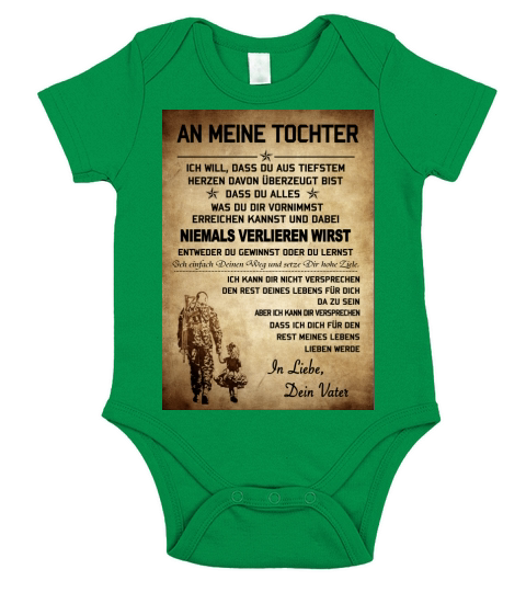 Machen Sie dies die aussagekräftige Nachricht an Ihren Tochter - Baby Onesie Short Sleeve Baby One-Piece