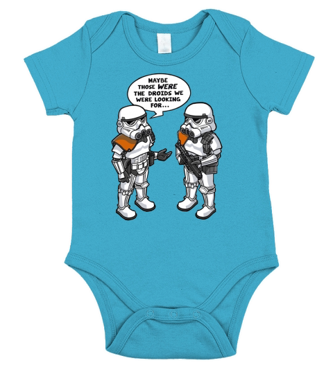 maybe those were the droids we were looking for Short Sleeve Baby One-Piece