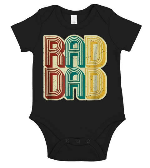 Mens Rad Dad Shirt Vintage Retro Fathers Day Gift - Coffee Mug (colored) Short Sleeve Baby One-Piece