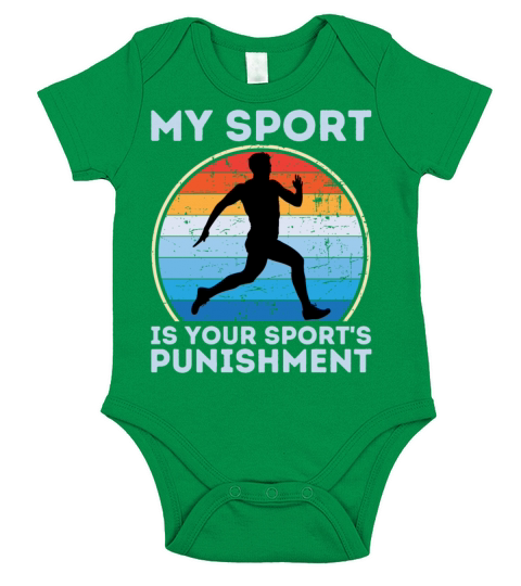 My Sport Is Your Sports Punishment Man Runner Short Sleeve Baby One-Piece