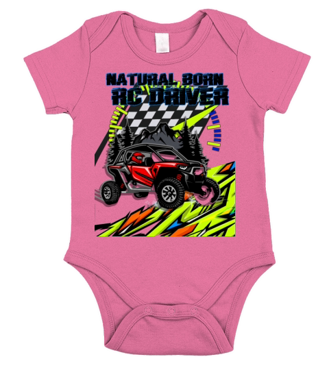 Natural Born RC car Driver Racer Remote Controlled Short Sleeve Baby One-Piece