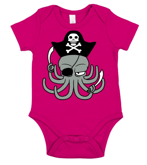 pirat kapitaen matrose hut seeraeuber kaempfen Short Sleeve Baby One-Piece