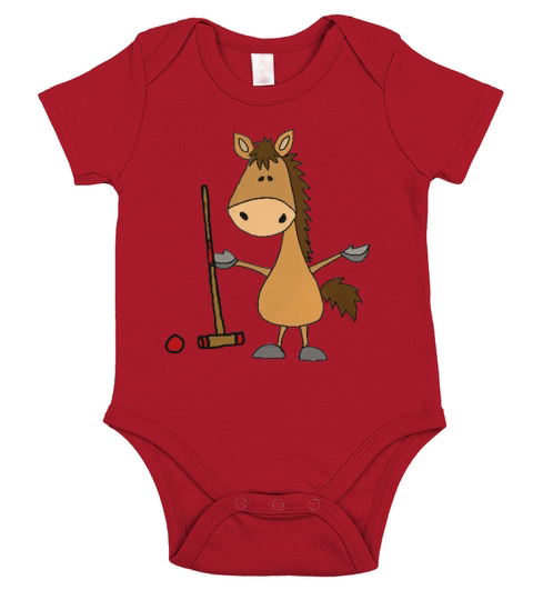 Polo horse cartoon light - Tshirt Short Sleeve Baby One-Piece