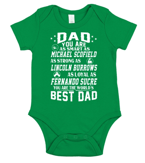 Prison Break Dad Michael Scofield Lincoln Burrows Short Sleeve Baby One-Piece