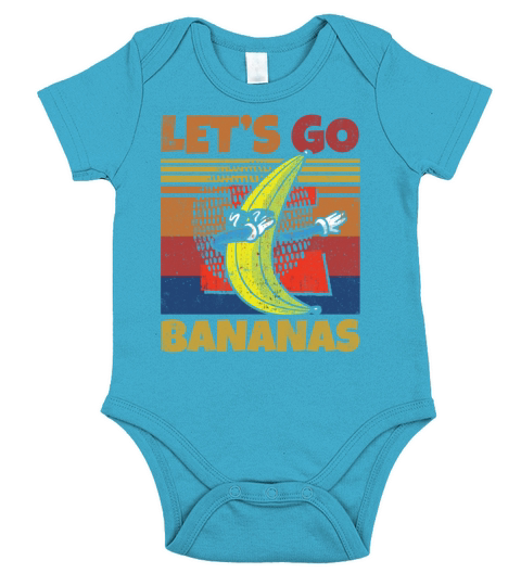 Retro Lets Bananas Funny Dab Banana Short Sleeve Baby One-Piece