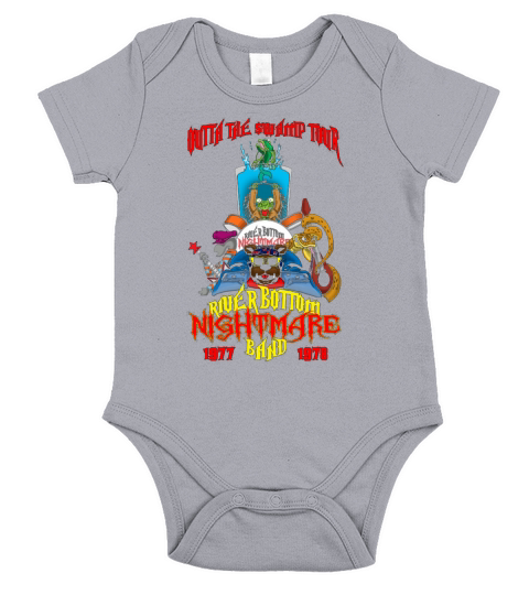 Riverbottom Nightmare Band tour Short Sleeve Baby One-Piece