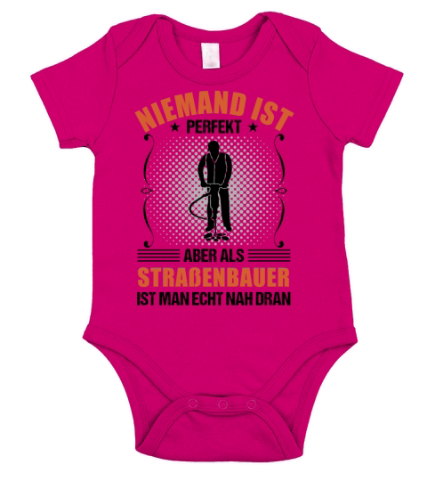 Road Builder Funny Quote Construction Worker Gift Short Sleeve Baby One-Piece