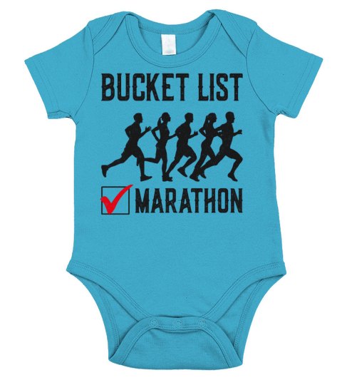 Running Runner Half Marathon Short Sleeve Baby One-Piece