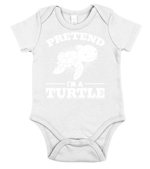 Sea Turtle Lover Cute Turtle - Pretend Im A Short Sleeve Baby One-Piece