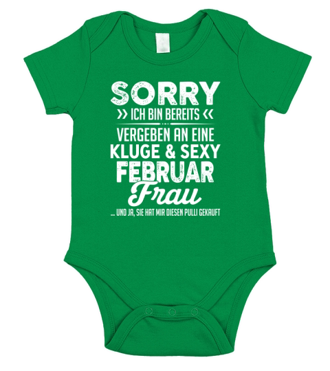 Sorry FRAU  FEBRUAR Short Sleeve Baby One-Piece