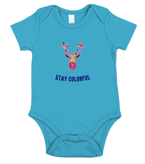 stay colorful Short Sleeve Baby One-Piece