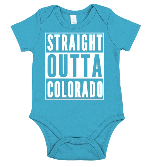 STRAIGHT OUTTA COLORADO Short Sleeve Baby One-Piece