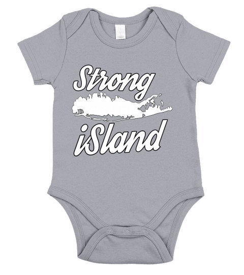 Strong Island New York Short Sleeve Baby One-Piece