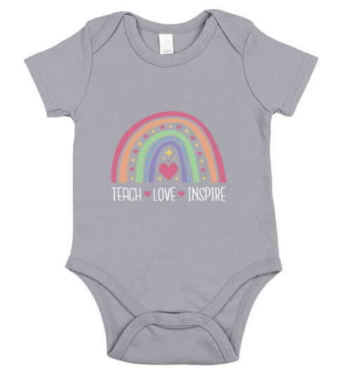 Teacher love quote t-shirt Short Sleeve Baby One-Piece