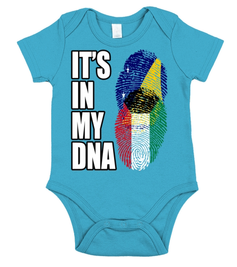 Tokelauan And Kuwaiti Mix Heritage DNA Flag Short Sleeve Baby One-Piece