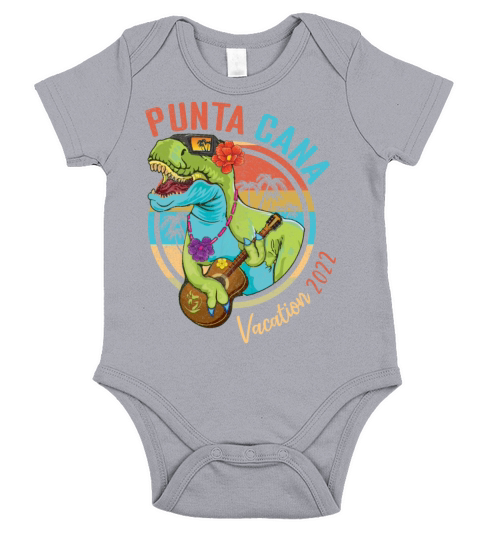 Vintage Punta Cana Vacation 2022 Tropical Summer Short Sleeve Baby One-Piece