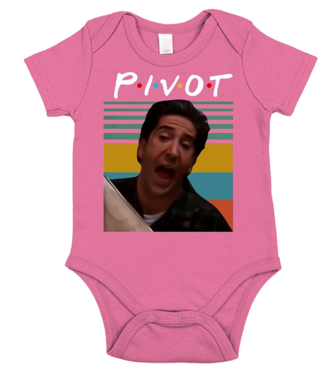 Vintage Ross Geller Pivot shirt Short Sleeve Baby One-Piece