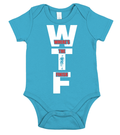 WTF Wheres The Finish - Running Runner Short Sleeve Baby One-Piece