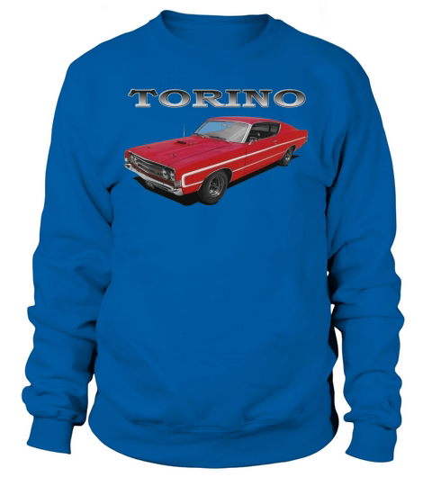 1969 Ford Torino GT Front Red Sweatshirt Unisex