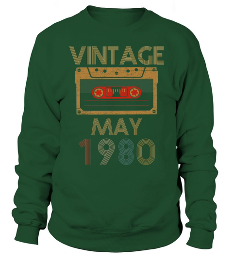 Birthday May 1980 Vintage Sweatshirt Unisex