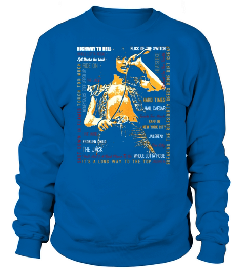 Bon Scott Text Sweatshirt Unisex
